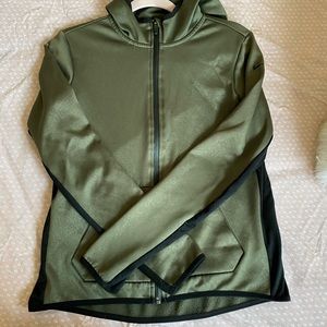 Nike olive green snake embossed workout jacket